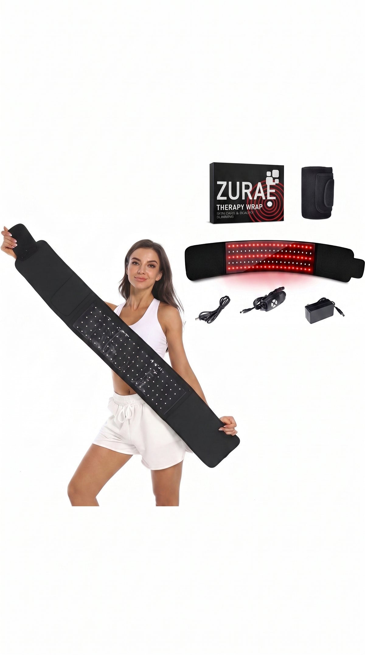 ZURAÉ red light therapy belt in an everyday wellness routine